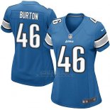 Camiseta Detroit Lions Burton Azul Nike Game NFL Mujer