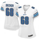 Camiseta Detroit Lions Decker Blanco Nike Game NFL Mujer