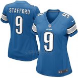 Camiseta Detroit Lions Stafford Azul Nike Game NFL Mujer