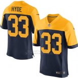 Camiseta Green Bay Packers Hyde Profundo Azul y Amarillo Nike Elite NFL Hombre