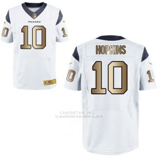 Camiseta Houston Texans Hopkins Blanco Nike Gold Elite NFL Hombre