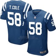 Camiseta Indianapolis Colts T.Cole Azul Nike Elite NFL Hombre
