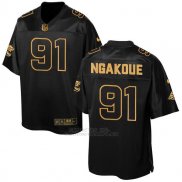 Camiseta Jacksonville Jaguars Ngakoue Negro 2016 Nike Elite Pro Line Gold NFL Hombre