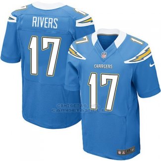Camiseta Los Angeles Chargers Rivers Azul Nike Elite NFL Hombre