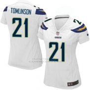 Camiseta Los Angeles Chargers Tomlinson Blanco Nike Game NFL Mujer