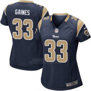 Camiseta Los Angeles Rams Gaines Negro Nike Game NFL Mujer