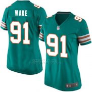 Camiseta Miami Dolphins Wake Verde Oscuro Nike Game NFL Mujer