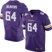 Camiseta Minnesota Vikings Beavers Violeta 2016 Nike Elite NFL Hombre