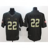 Camiseta NFL Anthracite Hombre Jacksonville Jaguars 22 Mccaffrey Negro