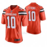 Camiseta NFL Game Hombre Cleveland Browns Jaelen Strong Naranja