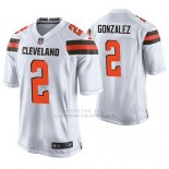 Camiseta NFL Game Hombre Cleveland Browns Zane Gonzalez Blanco