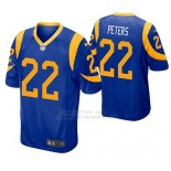 Camiseta NFL Game Hombre St Louis Rams Marcus Peters Azul Amarillo