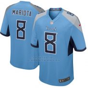 Camiseta NFL Game Hombre Tennessee Titans 8 Marcus Mariota 2018 Azul