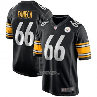 Camiseta NFL Game Pittsburgh Steelers Alan Faneca Retired Negro