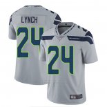 Camiseta NFL Game Seattle Seahawks 24 Marshawn Lynch Gris