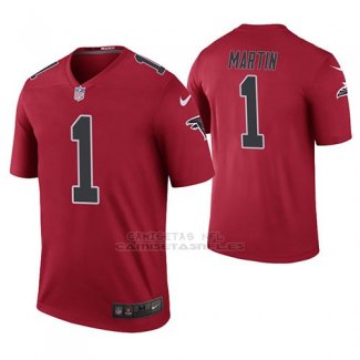 Camiseta NFL Legend Hombre Atlanta Falcons David Martin Rojo Color Rush