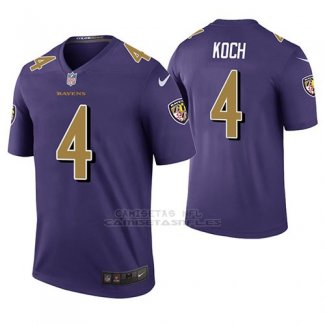 Camiseta NFL Legend Hombre Baltimore Ravens Sam Koch Violeta Color Rush