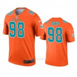 Camiseta NFL Legend Miami Dolphins Raekwon Davis Naranja Inverted