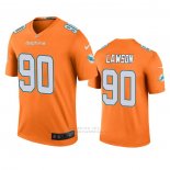 Camiseta NFL Legend Miami Dolphins Shaq Lawson Naranja Color Rush