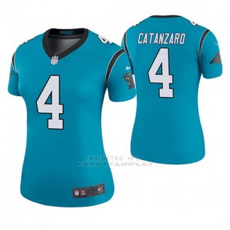 Camiseta NFL Legend Mujer Carolina Panthers Chandler Catanzaro Azul Color Rush