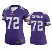 Camiseta NFL Legend Mujer Minnesota Vikings Ezra Cleveland Violeta