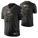 Camiseta NFL Limited Carolina Panthers D.j. Moore Golden Edition Negro