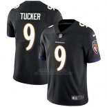 Camiseta NFL Limited Hombre Baltimore Ravens 9 Justin Tucker Negro Alterno Stitched Vapor Untouchable