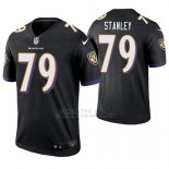 Camiseta NFL Limited Hombre Baltimore Ravens Ronnie Stanley Negro Legend