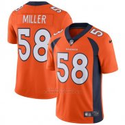 Camiseta NFL Limited Hombre Denver Broncos 58 Von Miller Naranja Vapor Untouchable