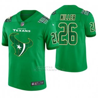 Camiseta NFL Limited Hombre Houston Texans Lamar Miller St. Patrick's Day Verde