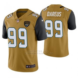 Camiseta NFL Limited Hombre Jacksonville Jaguars Marcell Dareus Oro Color Rush