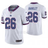 Camiseta NFL Limited Hombre New York Giants Saquon Barkley Blanco Color Rush