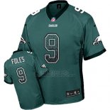 Camiseta NFL Limited Hombre Philadelphia Eagles 9 Nick Foles Verde Stitched Drift Fashion