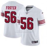 Camiseta NFL Limited Hombre San Francisco 49ers 56 Reuben Foster Blanco Rush Stitched Vapor Untouchable