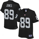 Camiseta NFL Limited Mujer Philadelphia Eagles 89 Jones Negro