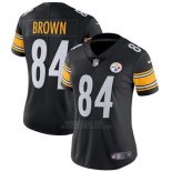 Camiseta NFL Limited Mujer Pittsburgh Steelers 84 Brown Negro