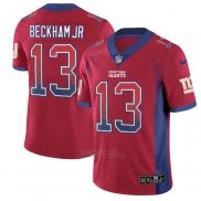 Camiseta NFL Limited New York Giants Beckham Jr Rush Drift Fashion Rojo