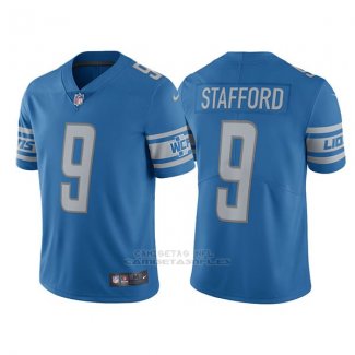 Camiseta NFL Limited Nino Detroit Lions 9 Matthew Stafford Azul Vapor Untouchable