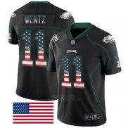 Camiseta NFL Limited Philadelphia Eagles Wentz Rush USA Flag Negro