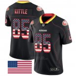 Camiseta NFL Limited San Francisco 49ers Kittle Rush USA Flag Negro