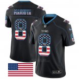 Camiseta NFL Limited Tennessee Titans Mariota Rush USA Flag Negro