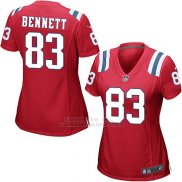 Camiseta New England Patriots Bennett Rojo Nike Game NFL Mujer