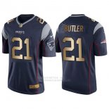 Camiseta New England Patriots Butler Profundo Azul Nike Gold Game NFL Hombre