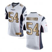Camiseta New England Patriots Hightower Blanco Nike Gold Game NFL Hombre