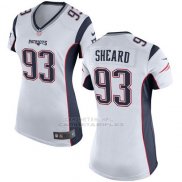 Camiseta New England Patriots Sheard Blanco Nike Game NFL Mujer
