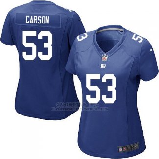 Camiseta New York Giants Carson Azul Nike Game NFL Mujer