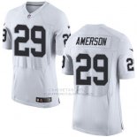 Camiseta Oakland Raiders Amerson Blanco Nike Elite NFL Hombre