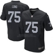 Camiseta Oakland Raiders Long Negro Nike Elite NFL Hombre