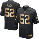 Camiseta Oakland Raiders Mack Negro Nike Gold Game NFL Hombre