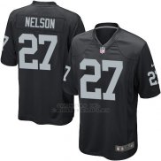 Camiseta Oakland Raiders Nelson Negro Nike Game NFL Nino